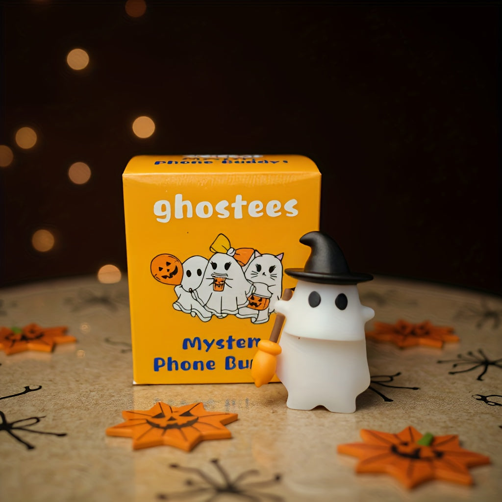 Spookje Halloween Telefoonversiering | Leuke Stick-On Decoratie voor Smartphone of Tablet