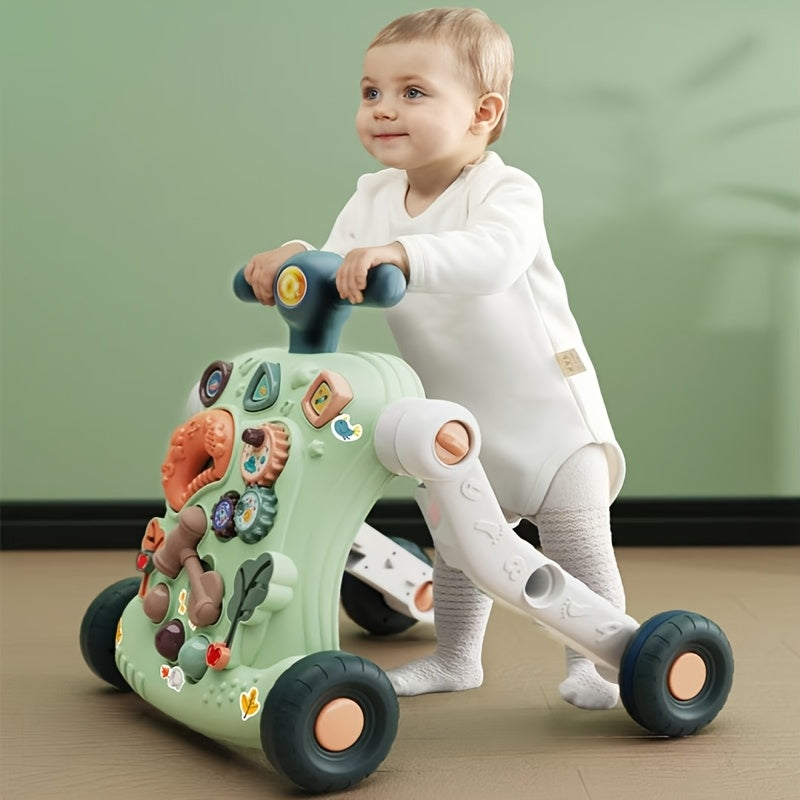 Muzikale Loopwagen voor Peuters | Anti-Kantel Ontwerp | Educatief Speelgoed