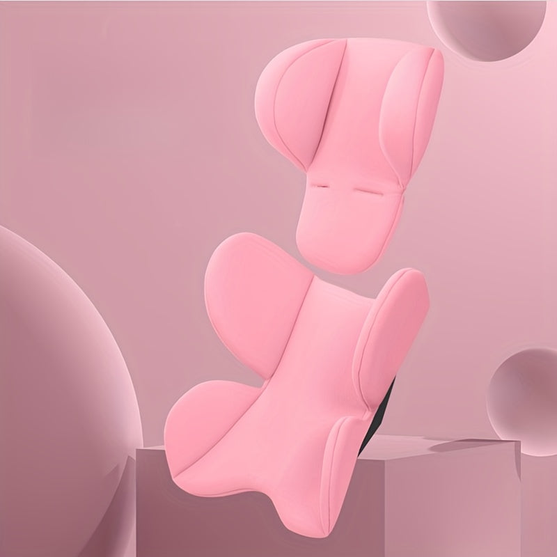 Kinderwagen Zitkussen | Verstevigd Nek- en Taille Ondersteuningskussen met Verwijderbare Twee Segmenten voor Draagmand Kinderwagen