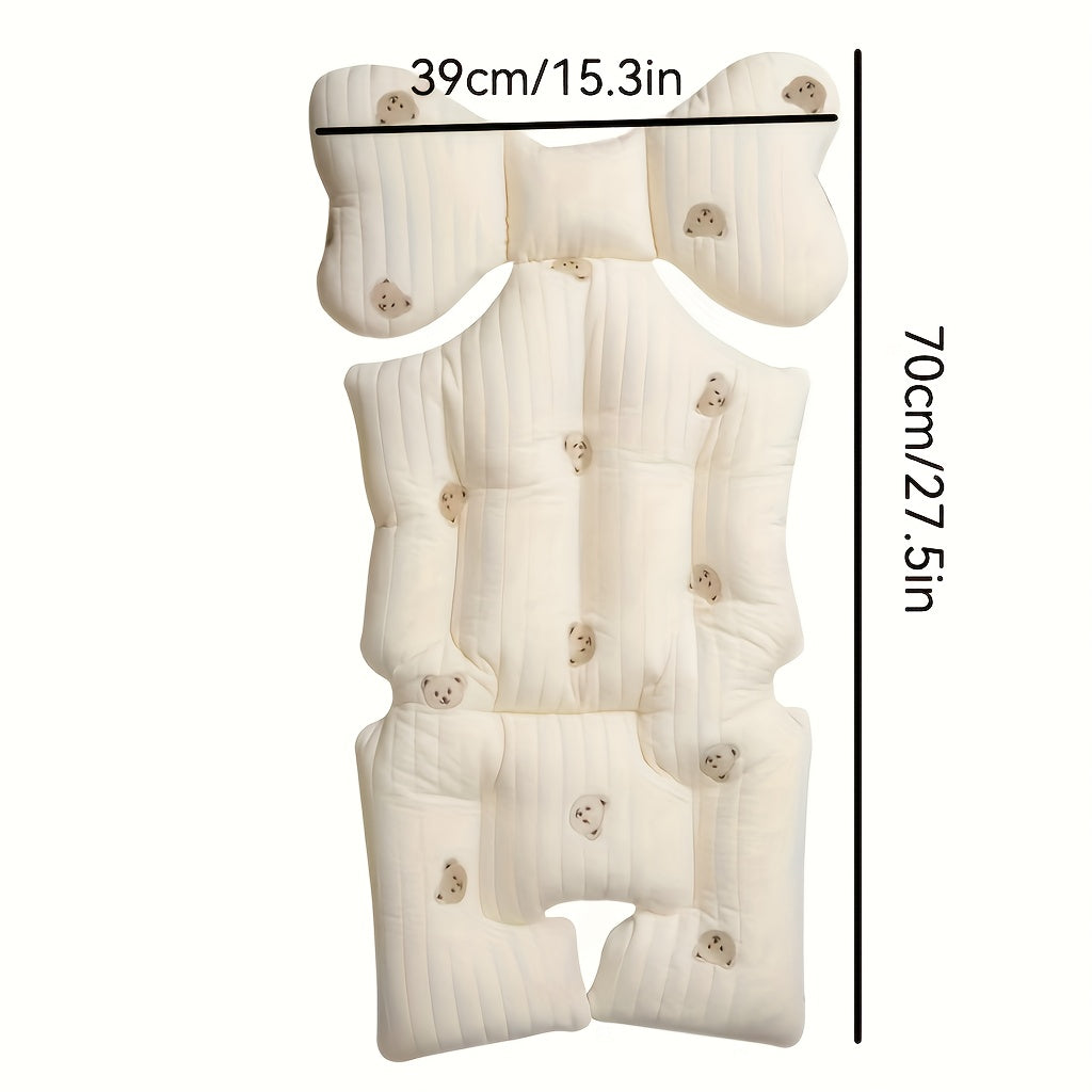 Cushy Ride | Ultra-Zacht Dik Kinderwagen Zitkussen | Geschikt Voor Alle Seizoenen | Polyester Materiaal