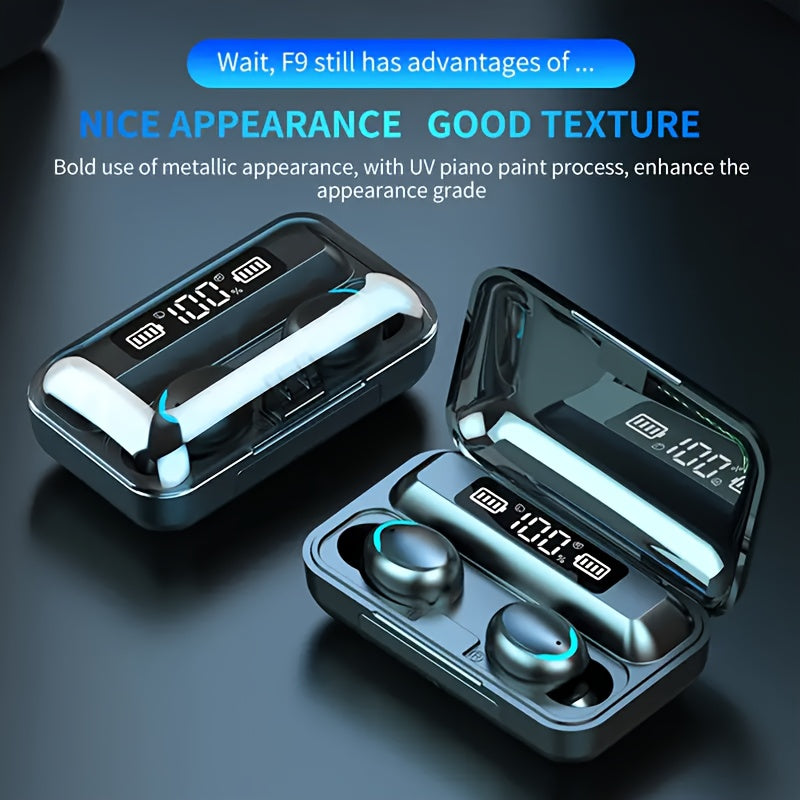 Draadloze oplaadbare koptelefoon - touch & volume control, compatibel met telefoons
