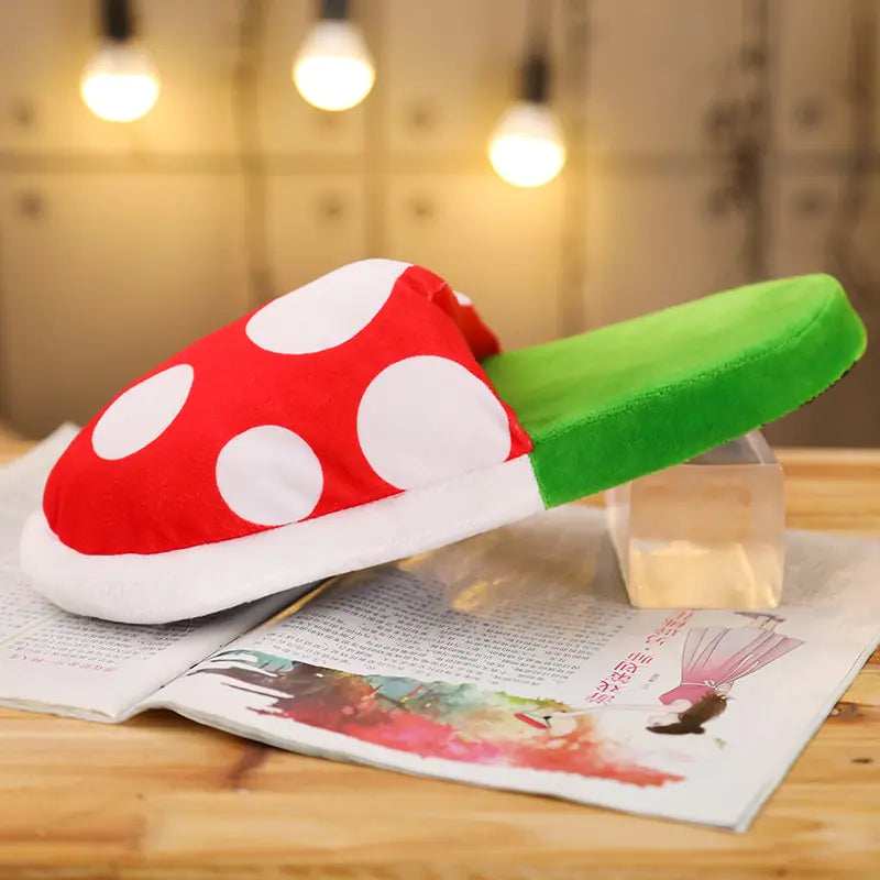 Paddenstoelen Pluche Huisschoen | Katoenen Geanimeerde Grappige Cosplay Loafer Thuiswear