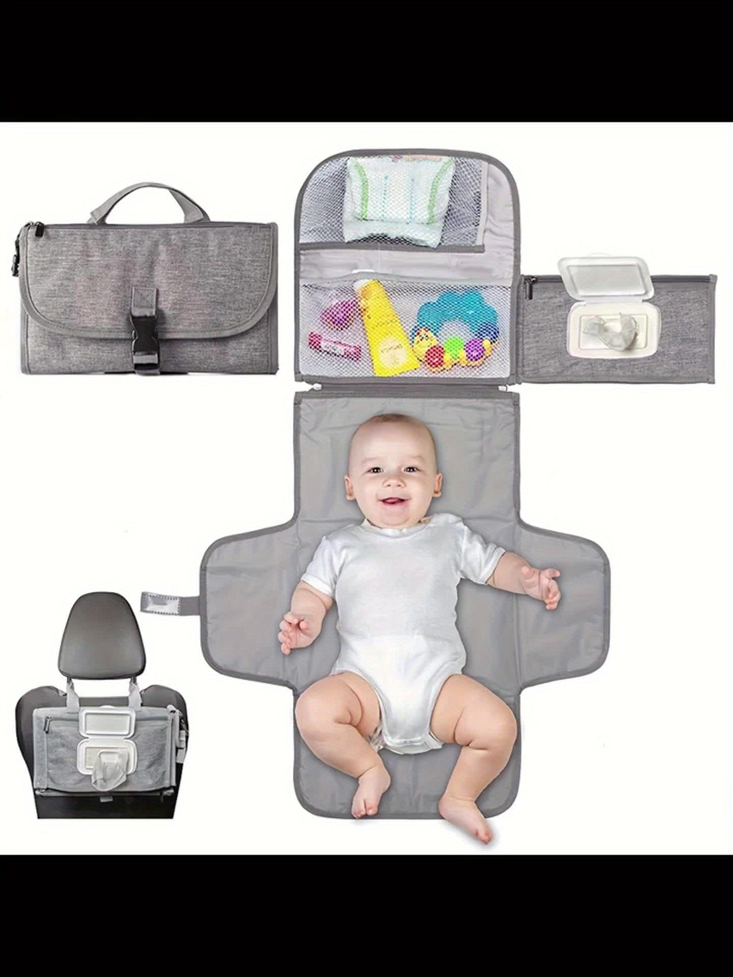 Draagbaar verschoningsmatje | Compact & met opbergtas