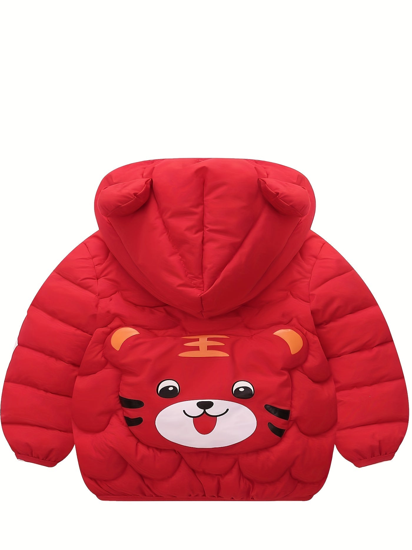 Warme Winterjas met Capuchon voor Baby en Peuter van 0-3 Jaar - Gevoerde Tijger Kinderjas met Rits voor Jongens en Meisjes - Schattige Herfst- en Winterkleding