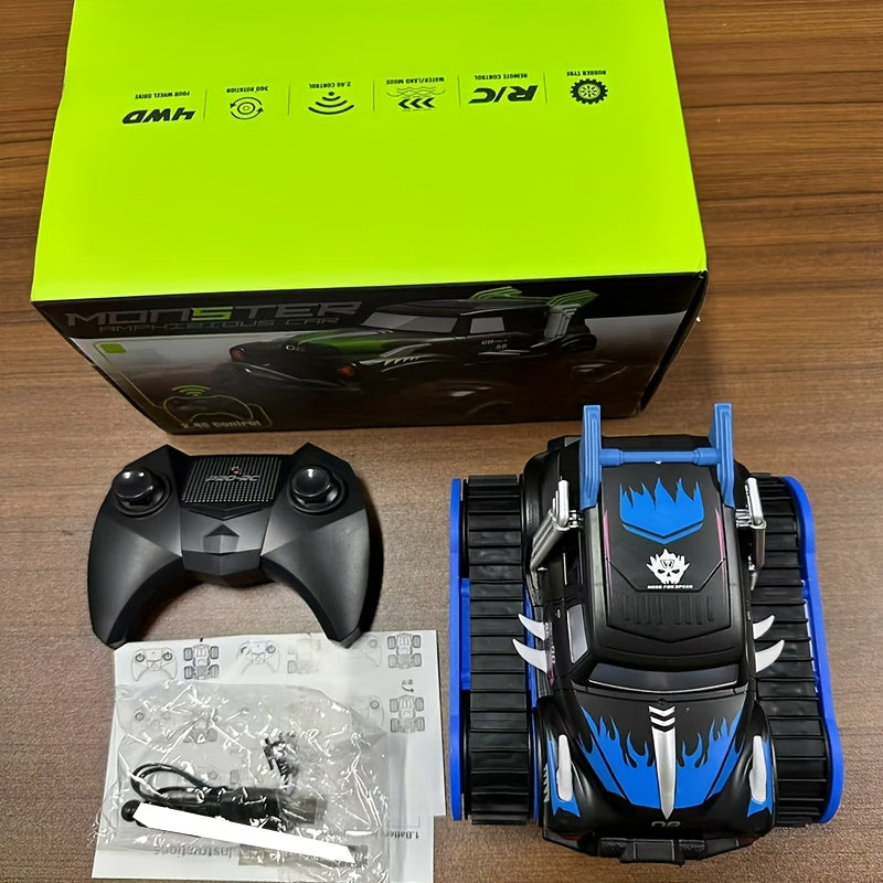 2.4GHz RC SUV Off-Road Auto | Amphibisch | USB Oplaadbaar | Zwart | 900mAh