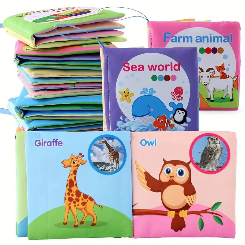5-delige / 3-delige Stoffen Babyboekjes | Educatief Speelgoed voor Vroege Ontwikkeling