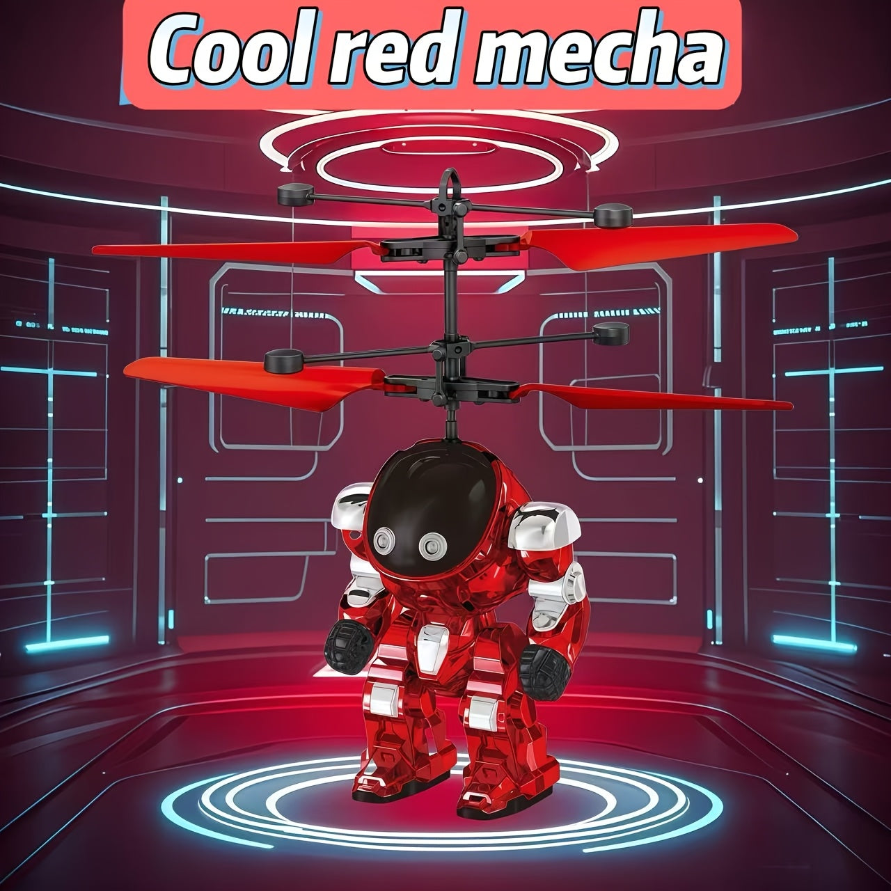 Inductie Mecha Vliegende Helikopter | LED Sensor Drone voor Kinderen