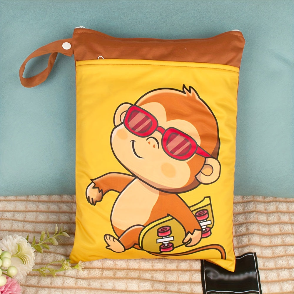 Wasbare Waterdichte Opbergtas – Dubbele Rits | Voor Nat Wasgoed, Luiers, Make-up & Strandspullen