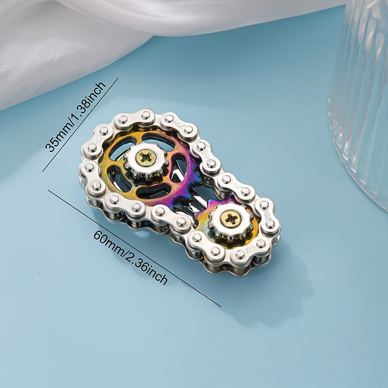 Fidget Spinner met fietskettingontwerp – Ontspan met stijl en precisie