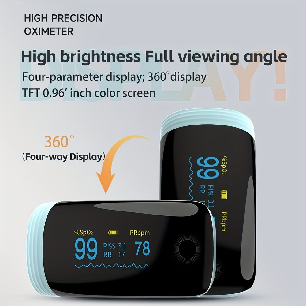 Nauwkeurige Vinger Pulsoximeter Saturatiemeter - Oplaadbare Zuurstofmeter voor Sport en Luchtvaart - Hartslagmeter voor Thuisgebruik