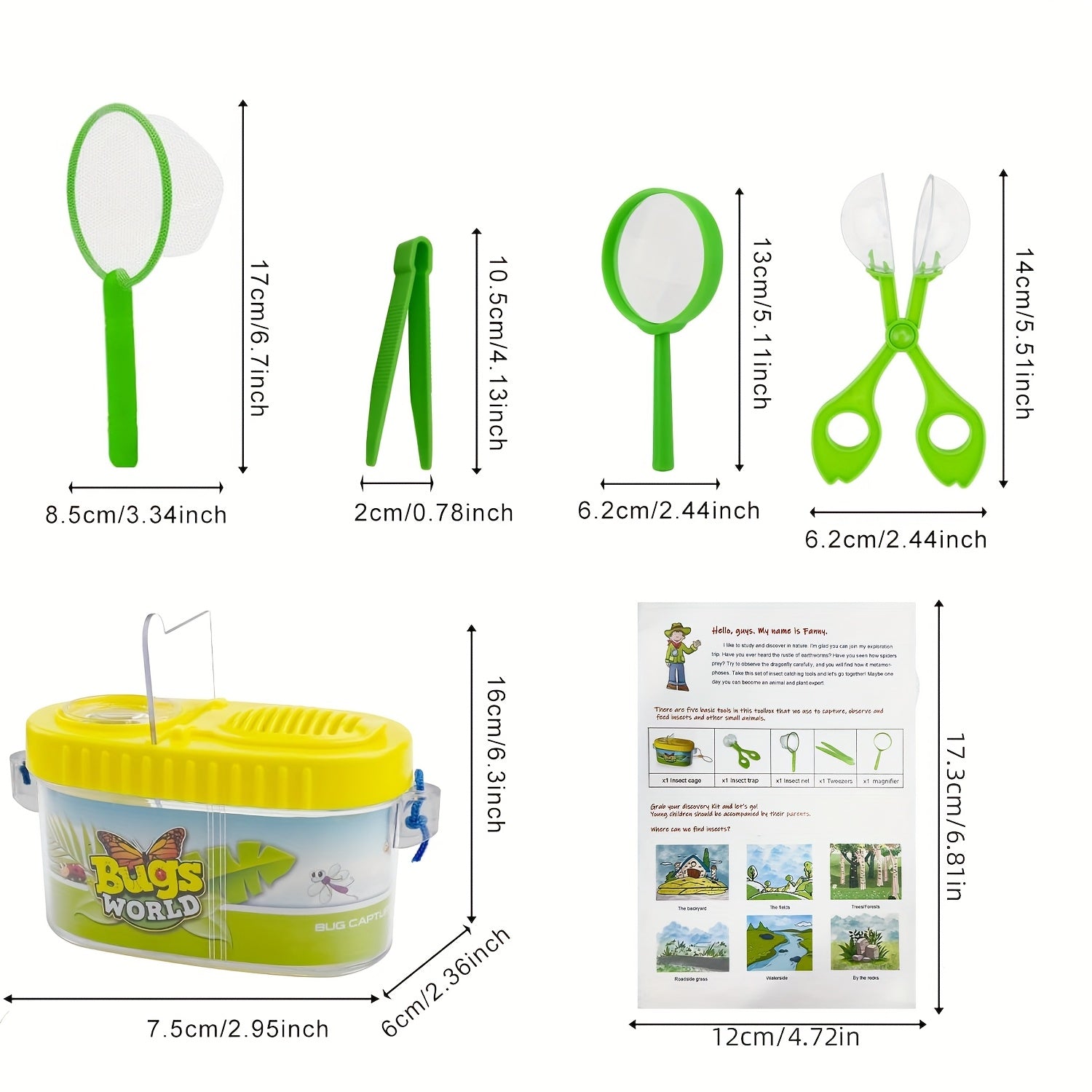 Montessori Verkennersset voor Kinderen | 5-delig Educatief Avonturenpakket met Insectenkit