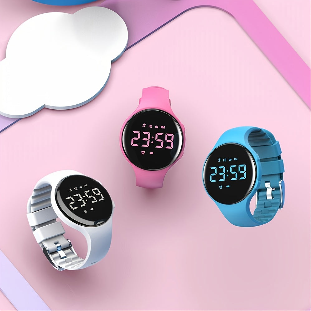 LED Digitale Fitness Tracker Horloge voor Kinderen van 3-14 Jaar - Smartwatch met Stappenteller, Stopwatch en Alarm - Waterbestendig en USB Oplaadbaar