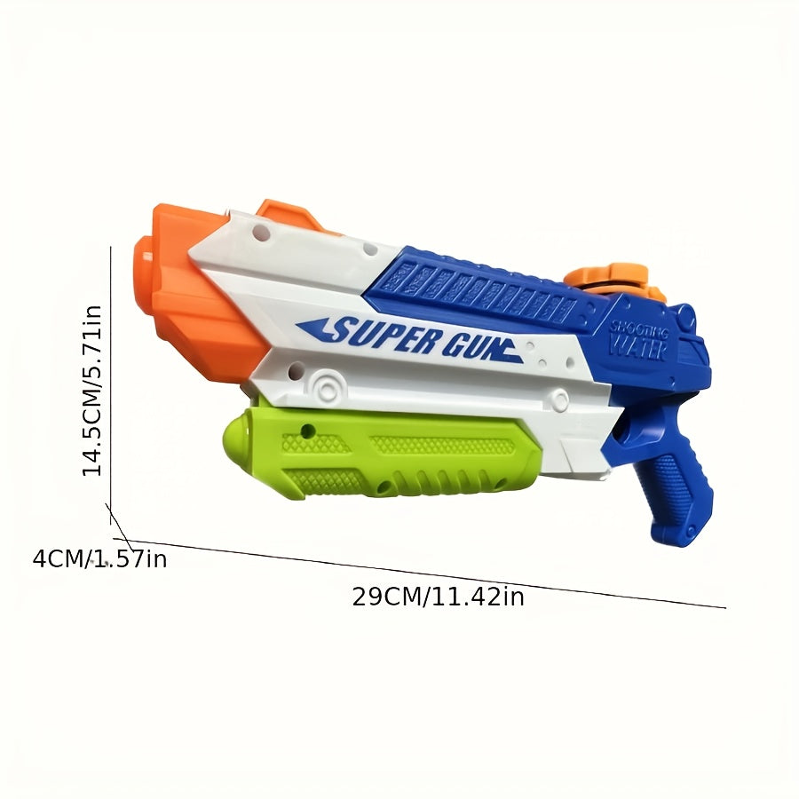 2x Waterpistool 300ml | Zomerspeelgoed voor Zwembad & Strand – Blauw & Oranje