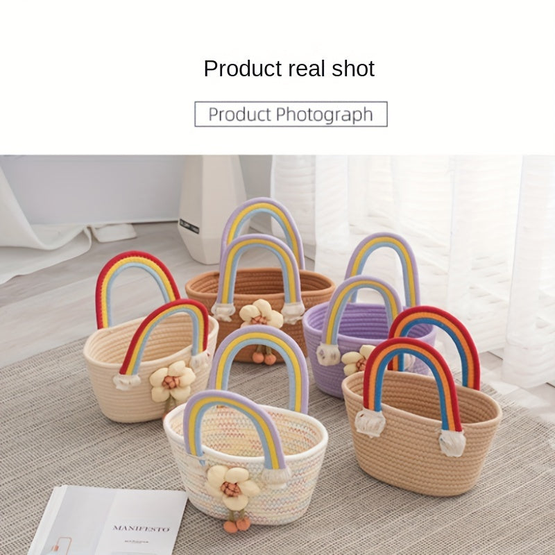 Rainbow Gift Basket - Perfect for Keepsakes, Weddings, Showers & Birthdays