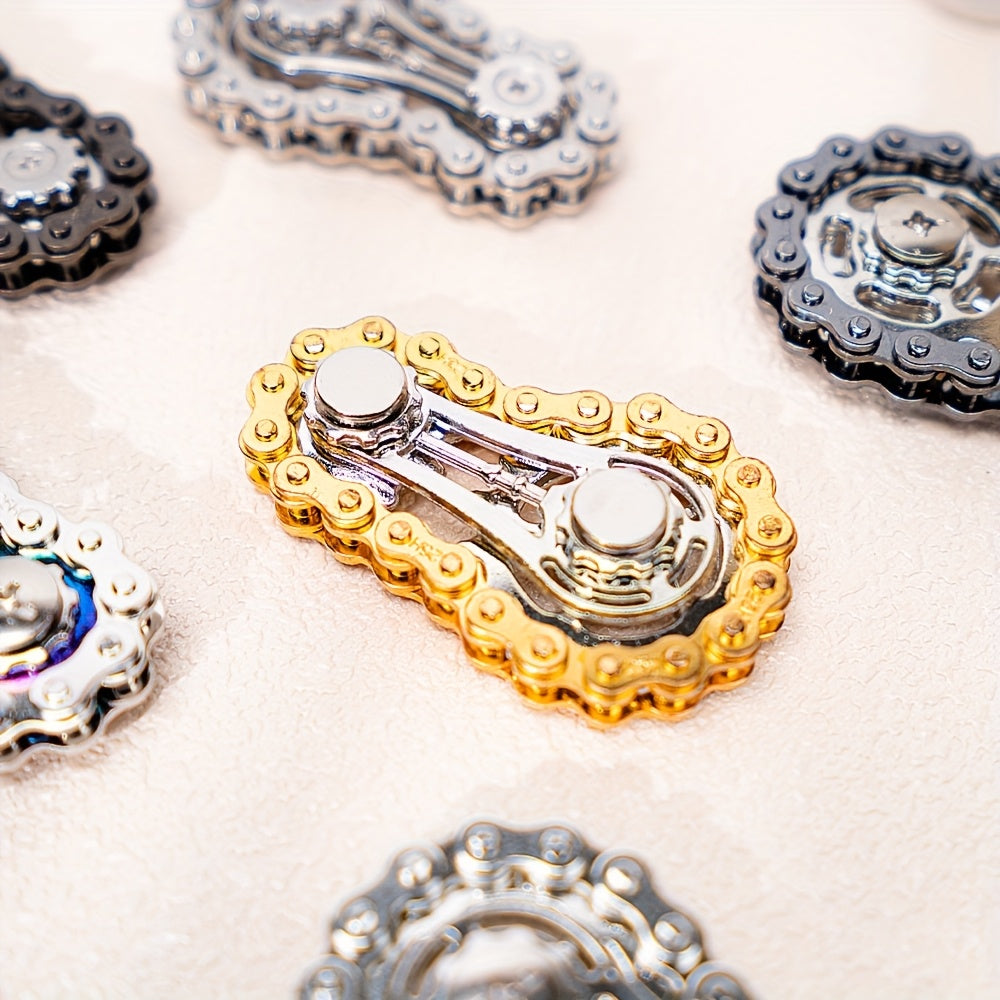 Fidget Spinner met fietskettingontwerp – Ontspan met stijl en precisie