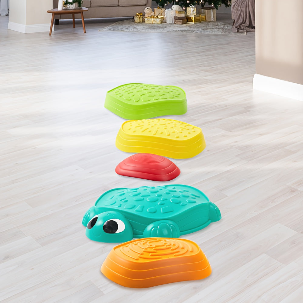 Schildpad Stapstenen Balans Parcours voor Kinderen vanaf 3 Jaar - 5 Stuks Buitenspeelgoed voor Jongens en Meisjes - Coördinatie Spel voor Binnen en Buiten