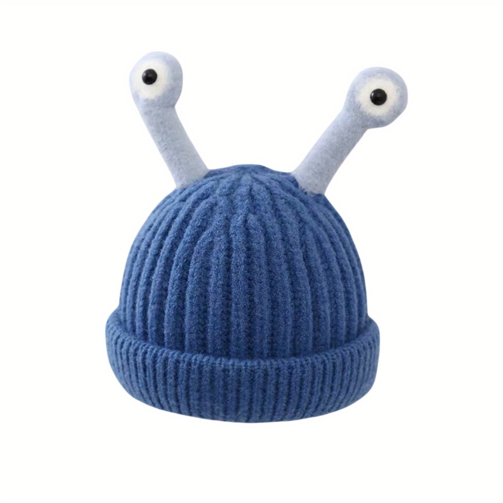 Grappige Muts met Slakkenoogjes voor Baby en Peuter - Warme Gebreide Beanie voor Kinderen 0-3 Jaar Jongens en Meisjes - Accessoire Hiver Bébé
