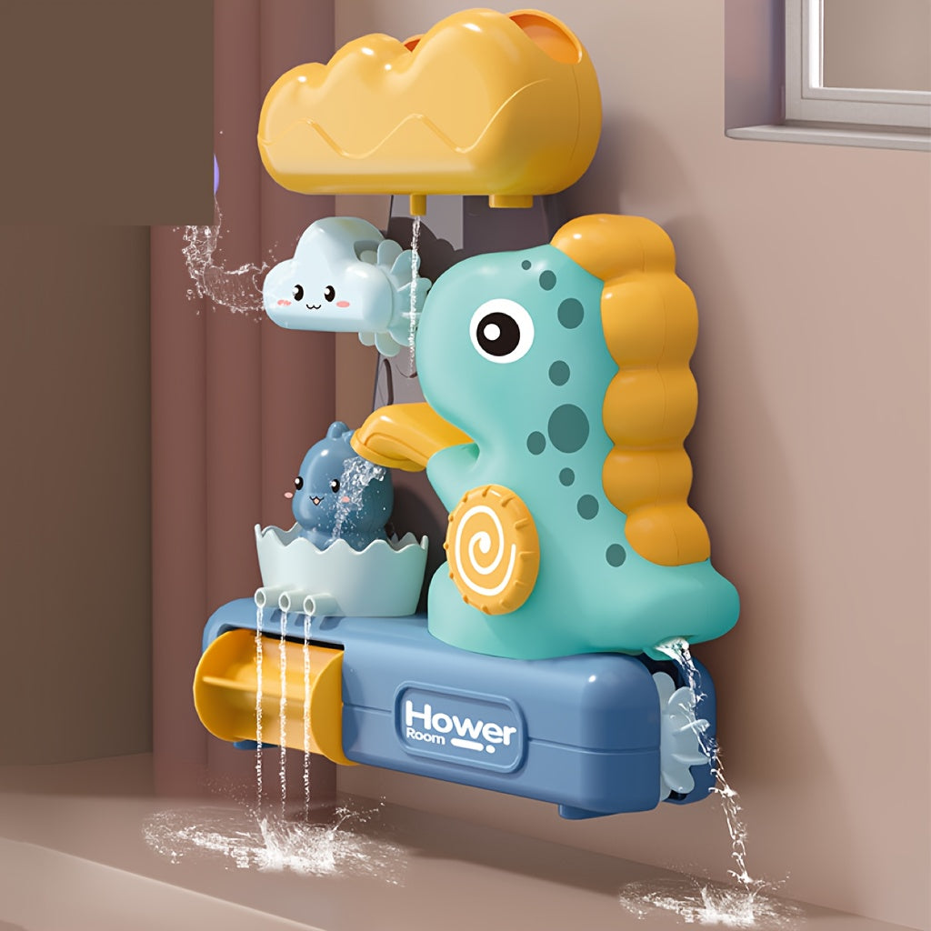 Cartoon Dinosaur-Vormige Draaiende Bad Speelgoed | Leuke Badkamer Speeltjes voor Jongens Meisjes