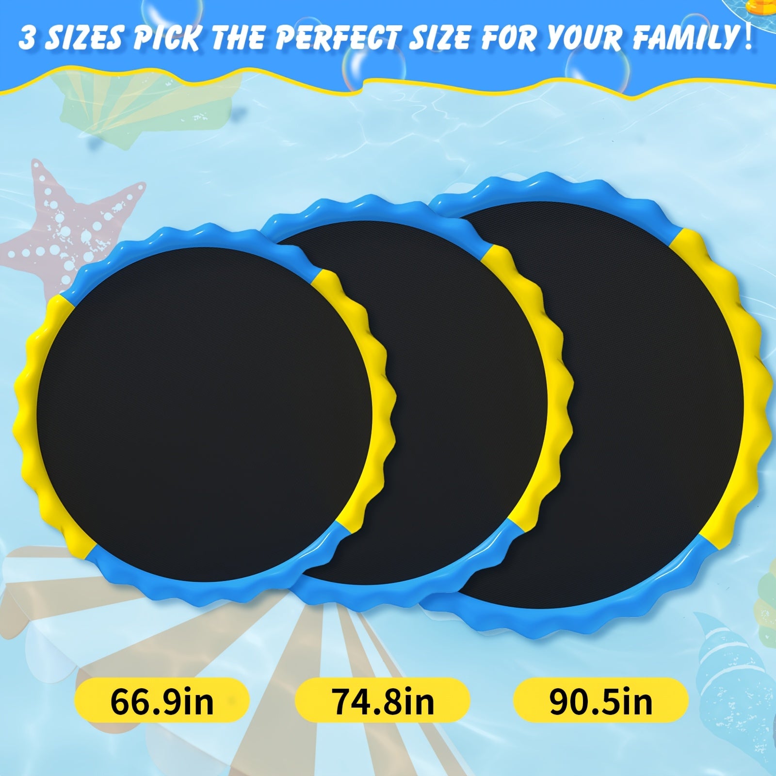 Antislip Waterspeelmat 170 cm voor Kinderen & Honden – Buitenspeelgoed met Fontein