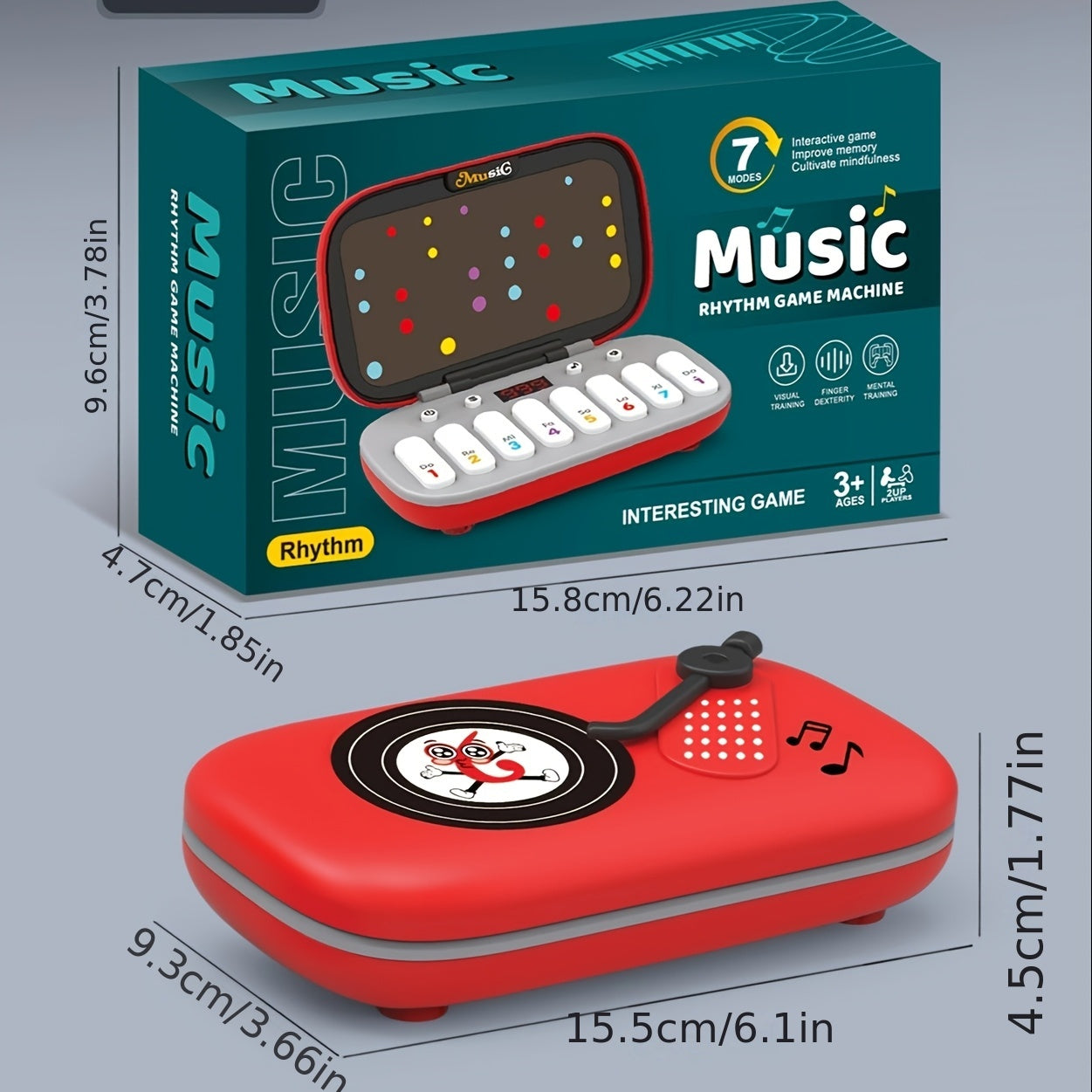 Keyboard muziekspeelgoed - ABS, feest- & educatief cadeau (rood & groen)