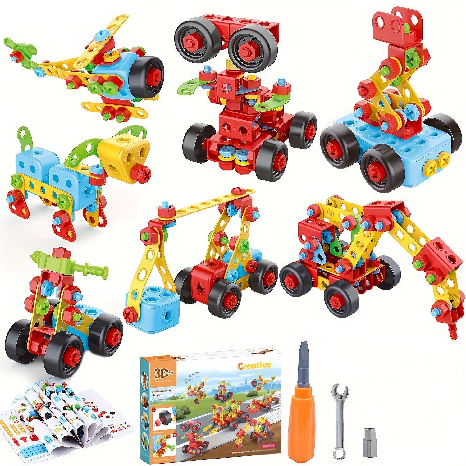 287-delige Schroefbouwset | Boor & Blokken – DIY Speelgoed 3+ Jaar