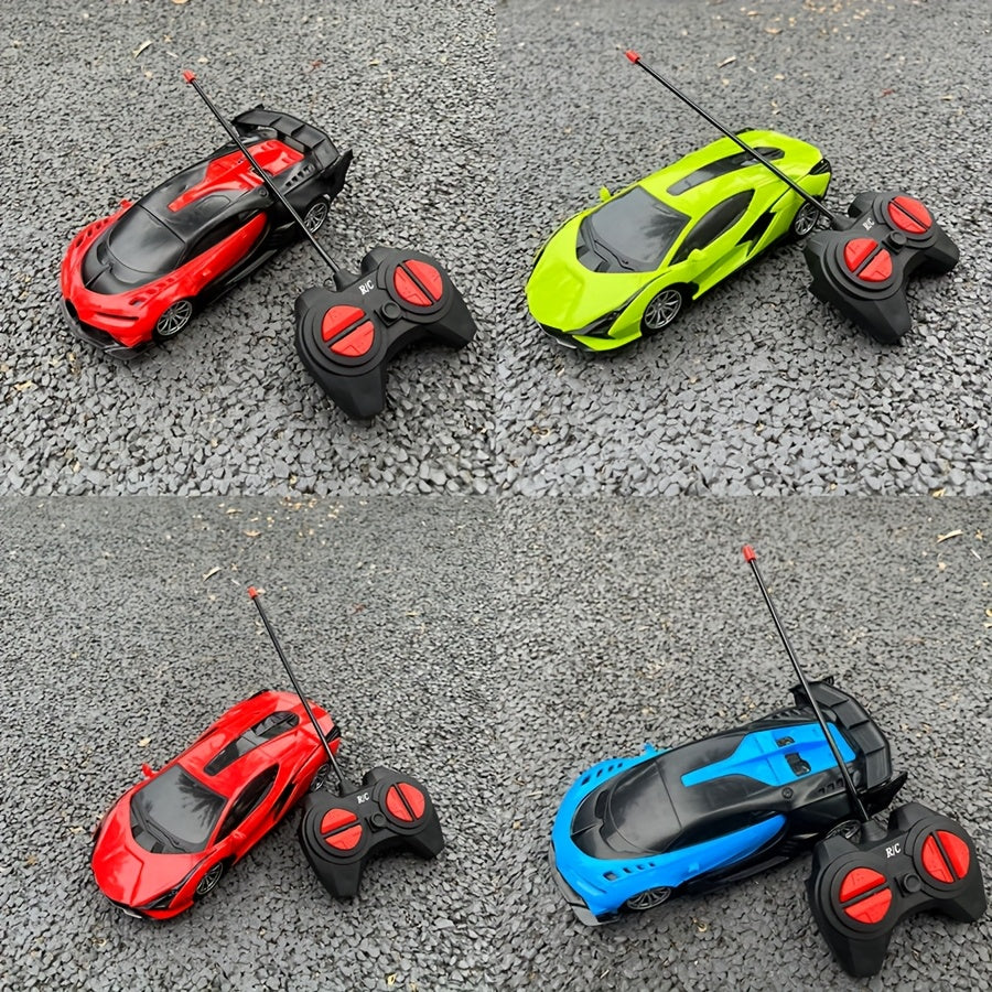 Mini RC auto zwart/blauw | Afstandsbediening speelgoedauto voor kinderen, feestcadeau