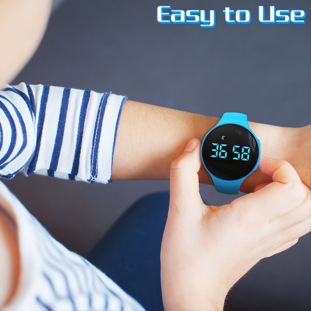 LED Digitale Fitness Tracker Horloge voor Kinderen van 3-14 Jaar - Smartwatch met Stappenteller, Stopwatch en Alarm - Waterbestendig en USB Oplaadbaar