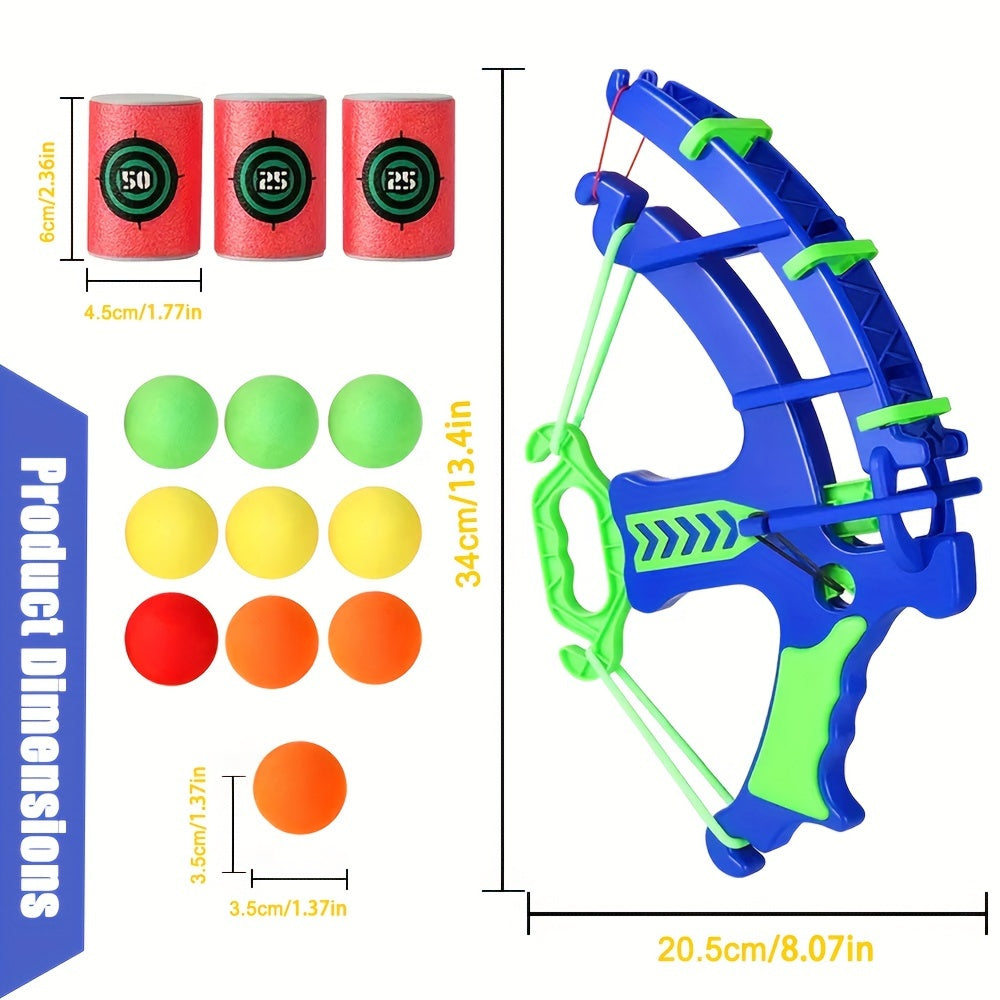 Zachte Schuim Ballen Kinderboog Set - Competitief Intellectueel Schietspel, Veilig en Leuk, Hand-Oog Coördinatie Oefening - Plastic Constructie - Perfect Cadeau voor Kerst, Halloween, Dankzegging, Verjaardag - Voor Jongens & Meisjes