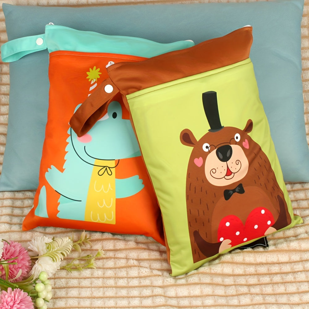 Wasbare Waterdichte Opbergtas – Dubbele Rits | Voor Nat Wasgoed, Luiers, Make-up & Strandspullen