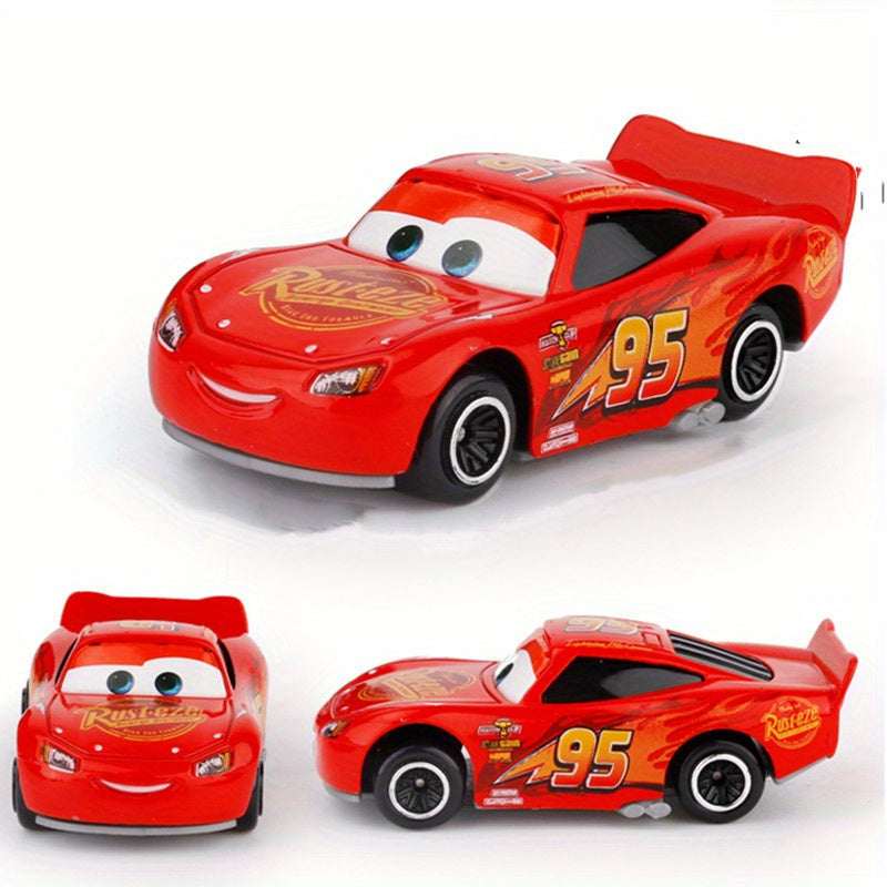6-delige Auto Speelset met Opslagdoos | Lightning Racewagens Miniatuur Modellen – Ideaal als Verjaardagscadeau voor Kinderen