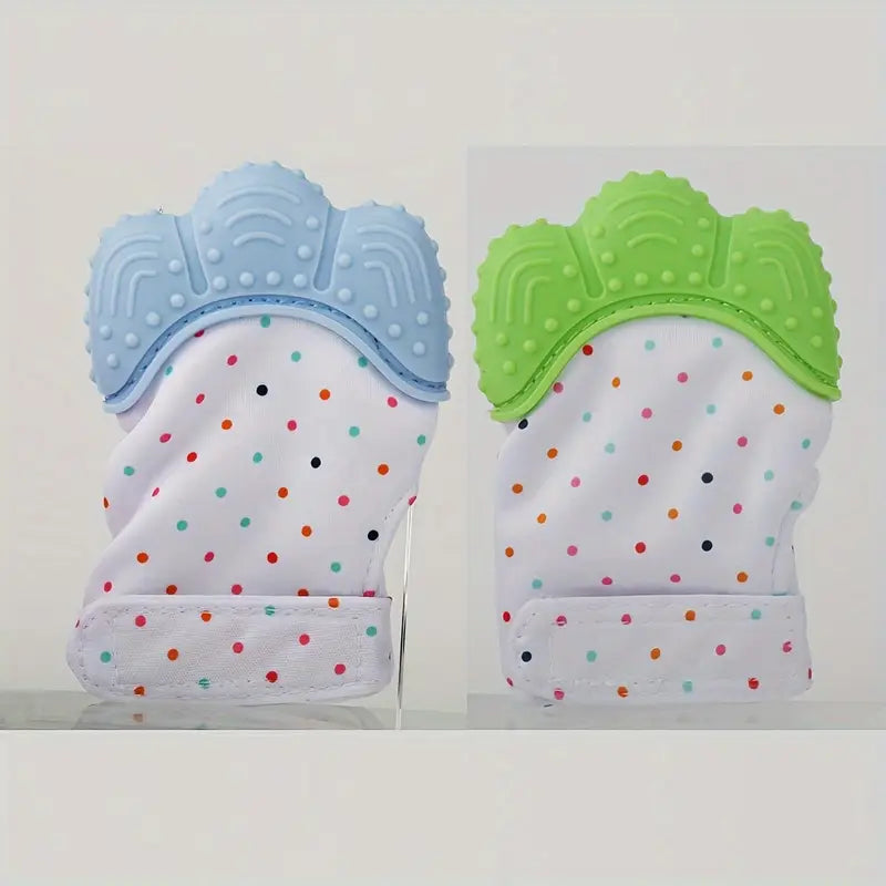 2-Pack Baby Bijtringen Handschoenen | Silicone Beschermende Teething Mouwen voor Baby's