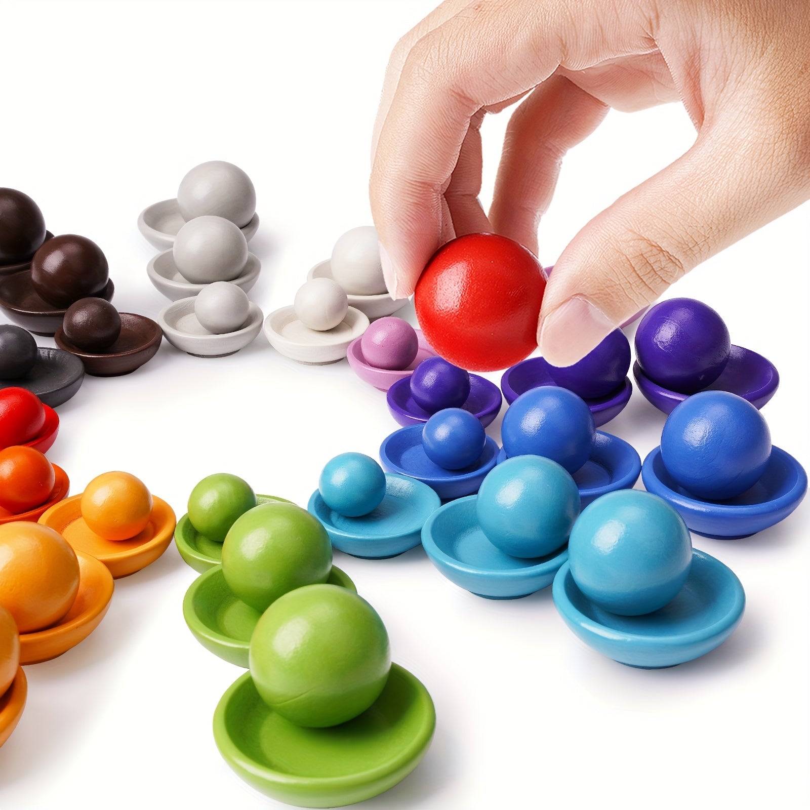 Kleurensorteer Balspeelgoed | Educatief Motoriekspel voor Kinderen (3-6 Jaar)