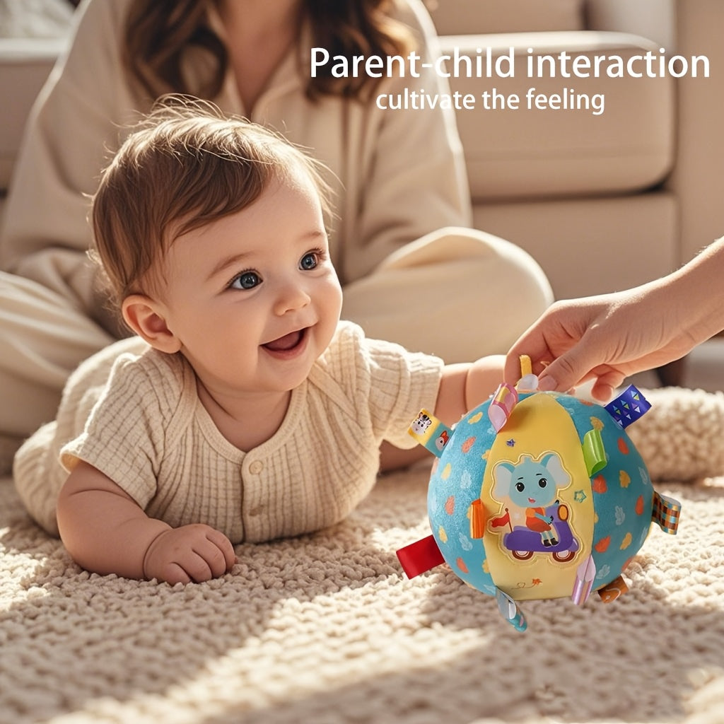 Babygrijpbal|Zachte pluche rammelaar – Baby cadeau