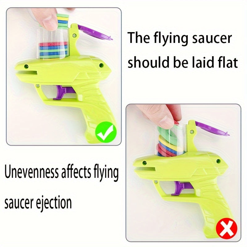 Leuke Schuim Disc Blaster | Handheld Shooter met Zachte Schuimschijven voor Binnen- en Buitenspelen voor Kinderen en Volwassenen