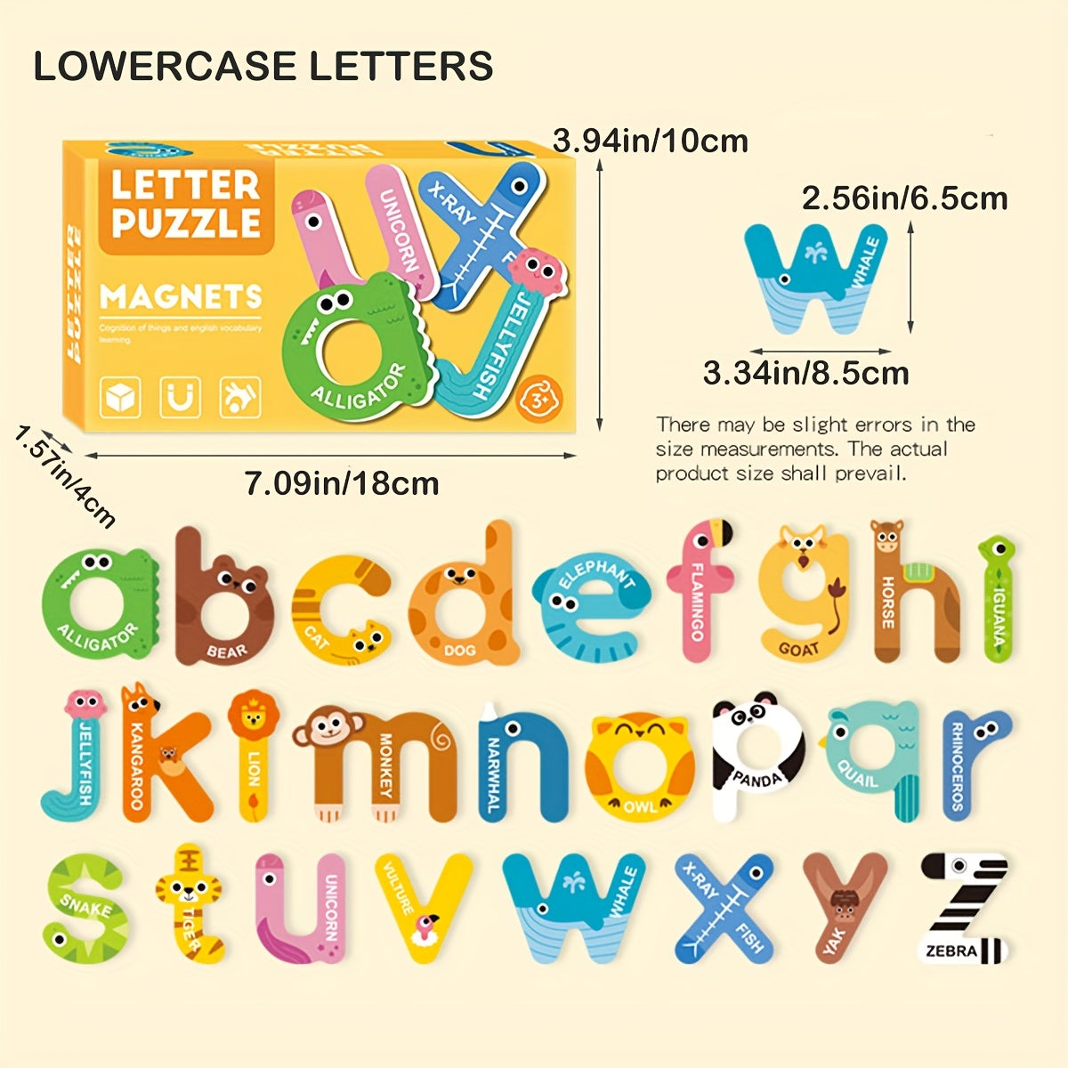 Magnetische Stickers Puzzelset | Letters, Cijfers & Meer – Cadeau voor Kerst & Verjaardag