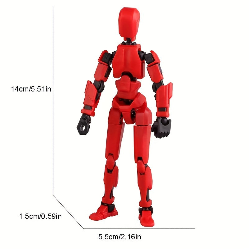 Robot Actiefiguur Set | 13 Scharnieren 3D-geprinte Pop Articuleerbaar Verzamelbaar Speelgoed voor Kinderen van 3-8 Jaar