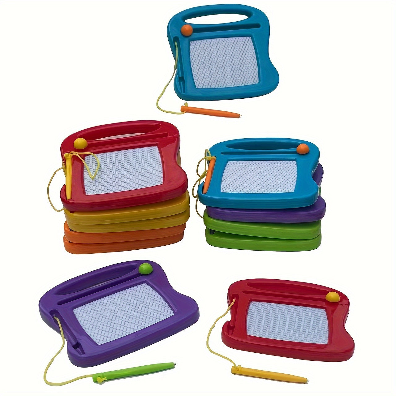 12x Mini Magnetische Tekenbordjes | Wisbaar Speelgoed 3-6 Jaar