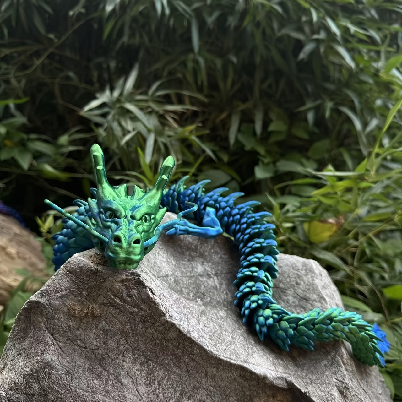 Grote 3D Drakenfiguur 35,43" - Gedetailleerd, Verzamelbare Hars Decoratie - Perfect Cadeau voor Kerst, Halloween, Thanksgiving & Pasen