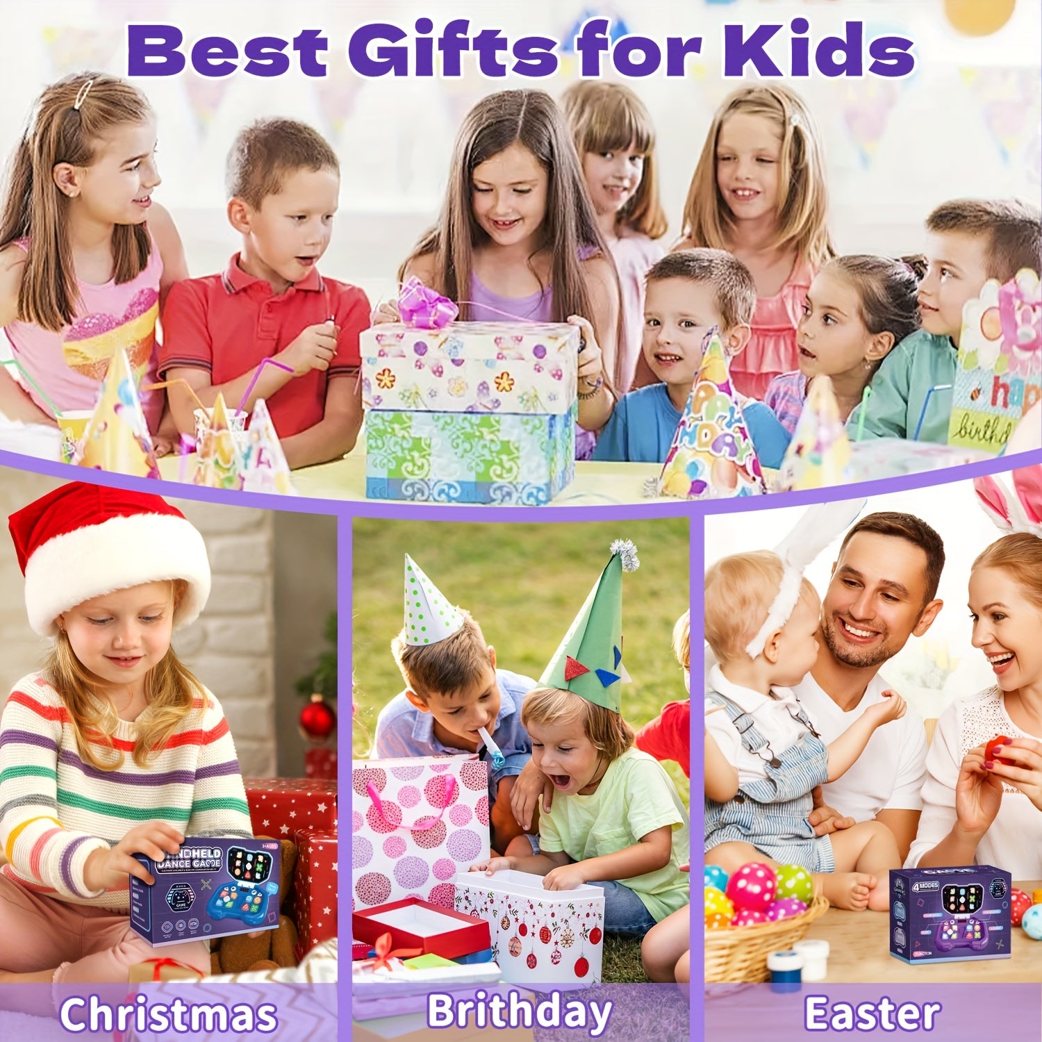 Quick Push Lichtspel | 4 Spelmodi | LED Handheld Game | Fidget Speelgoed 3–12 Jaar