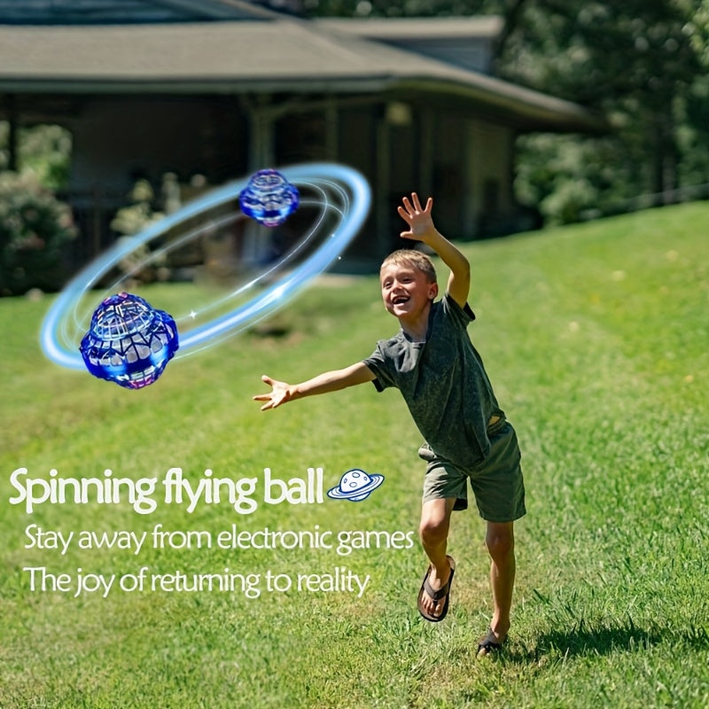 UFO Boomerang Flying Ball met LED Licht – Handgestuurde Zweefbal voor Kinderen | Indoor & Outdoor Magisch Speelgoed vanaf 6 Jaar, Draaien, Terugkomen & Zweven