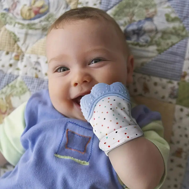 2-Pack Baby Bijtringen Handschoenen | Silicone Beschermende Teething Mouwen voor Baby's