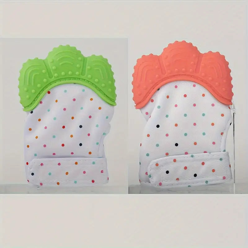 2-Pack Baby Bijtringen Handschoenen | Silicone Beschermende Teething Mouwen voor Baby's