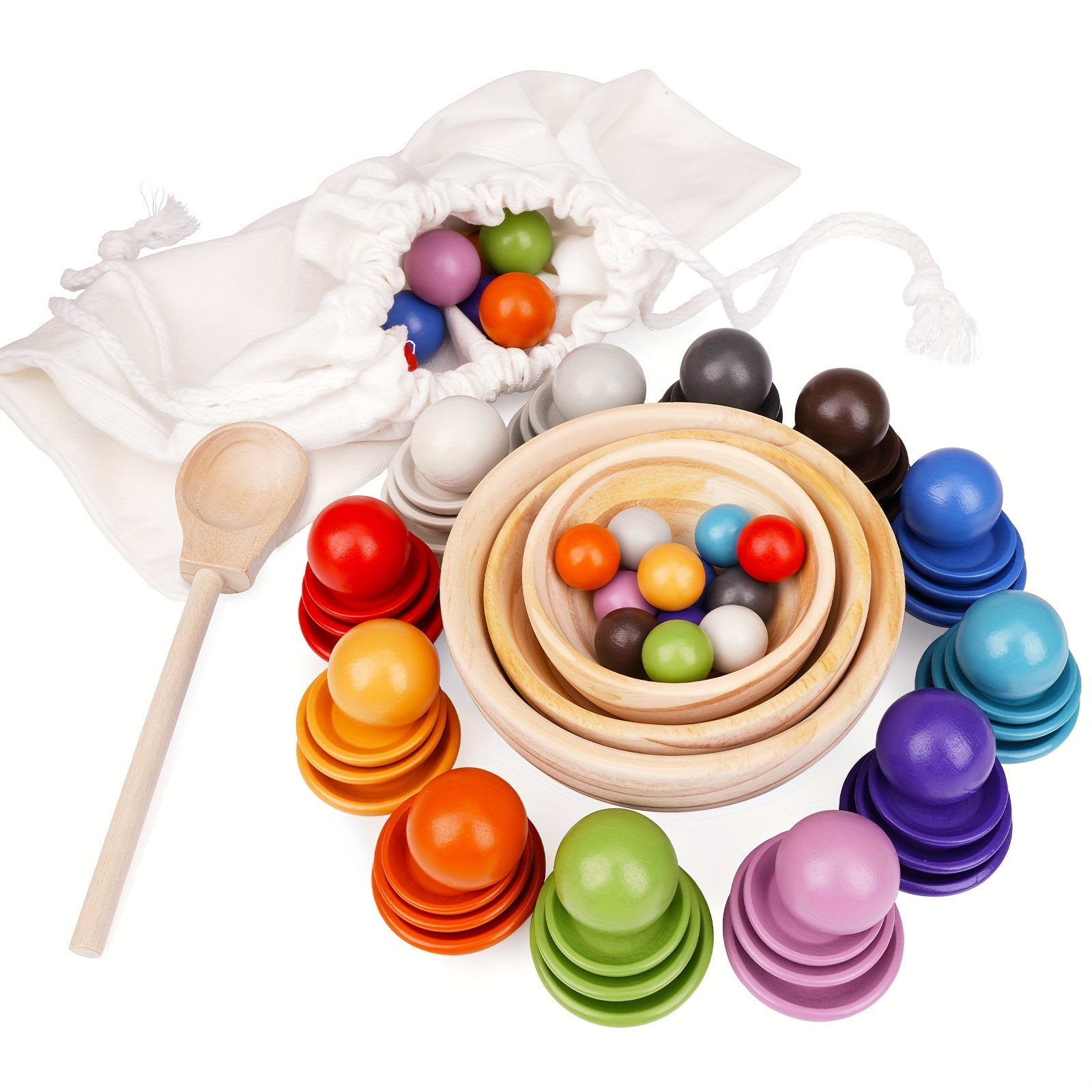 Kleurensorteer Balspeelgoed | Educatief Motoriekspel voor Kinderen (3-6 Jaar)