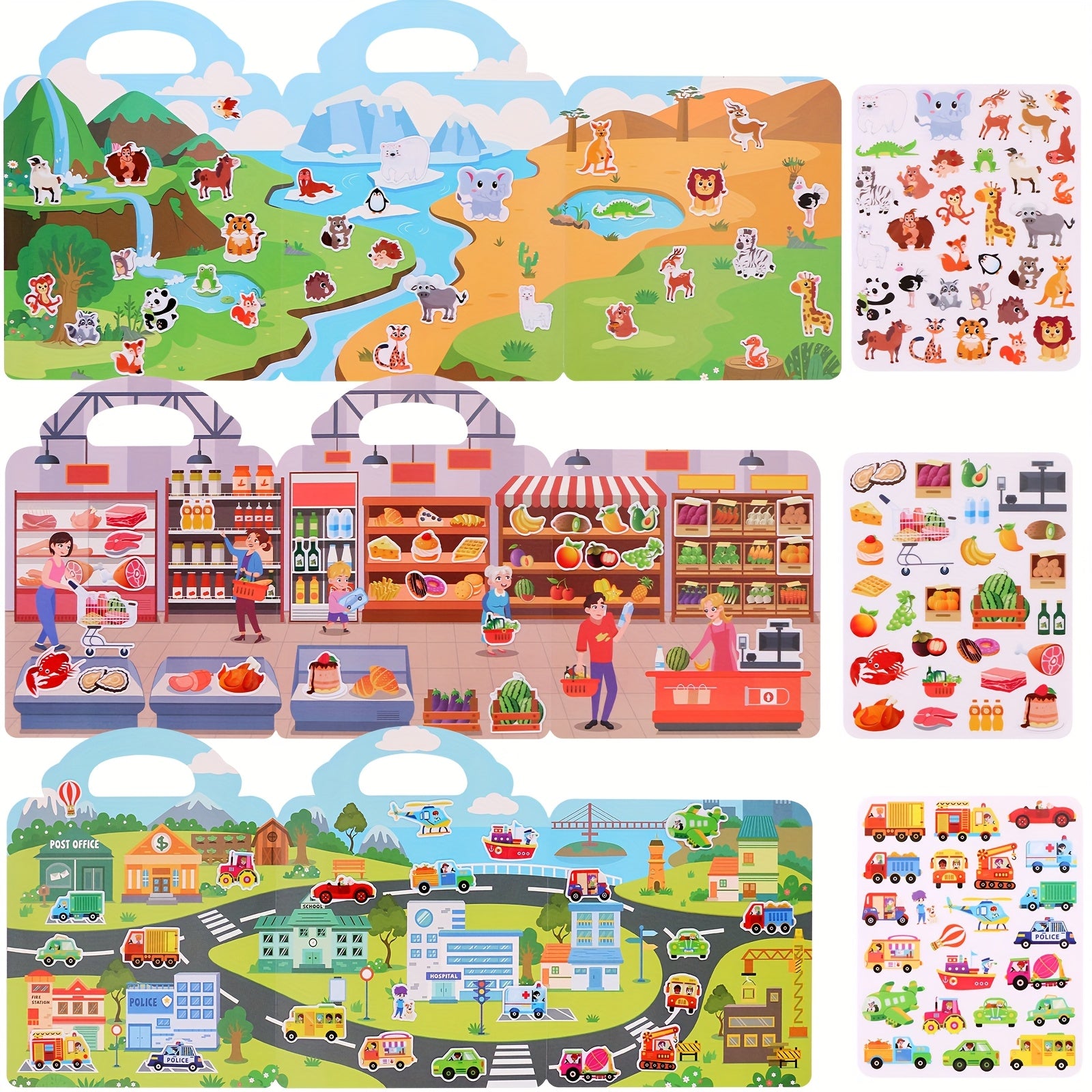 DIY Stickerboek voor Kinderen | Herbruikbare Plakboek met Bubbelstickers – Creatieve Activiteit voor Thuis of Onderweg