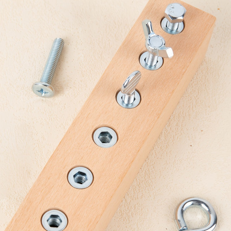 Schroevendraaier leerbord|Motorische vaardigheden & focus – houten speelgoed