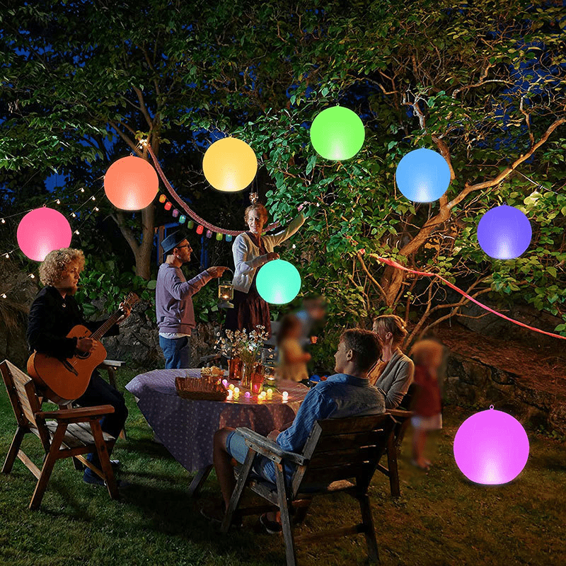 LED Lichtgevende Opblaasbare Bal 16 Kleuren – 16” Glow Bal met Afstandsbediening & Pomp | Waterdicht Feestdecor voor Tuin, Strand, Zwembad & Kerst