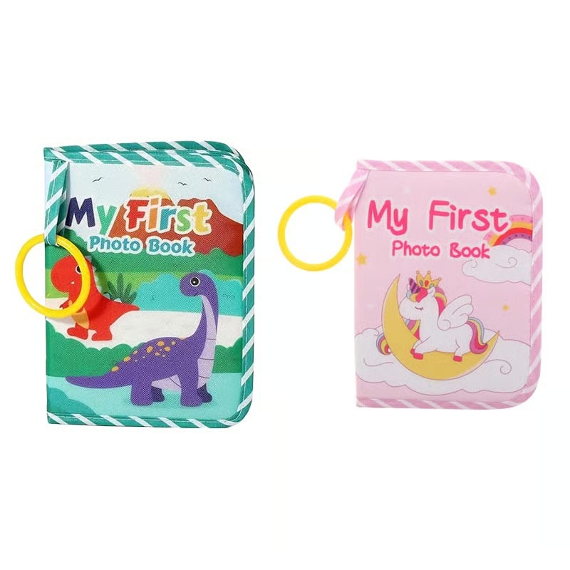 Mijn Eerste Baby Foto Boek | Veilig Babyboek met Spiegel en Educatief Ontwerp