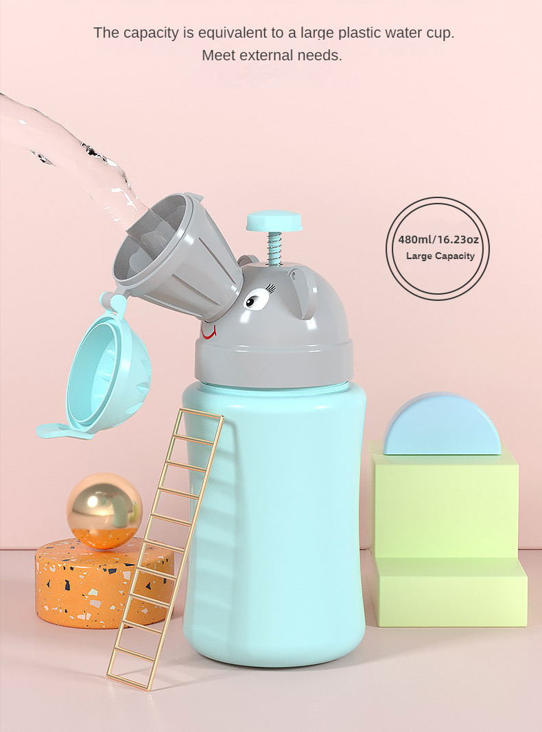 Draagbare Lekvrije Hygiënische Toilet Urinaal voor Kinderen | Nood Potjes Flessen voor Jongens en Meisjes van 3, 4, 5, 6+ Jaar