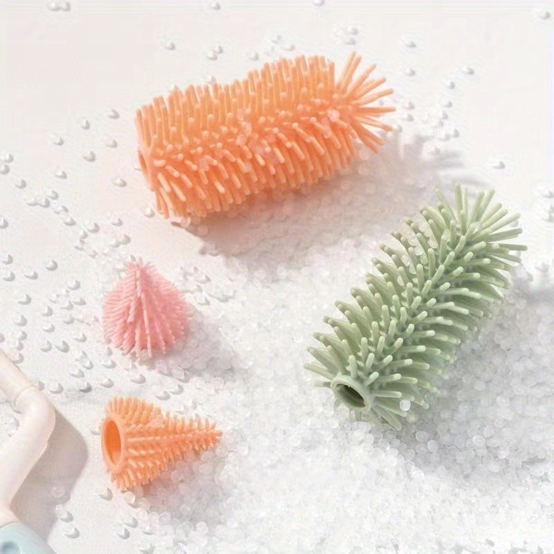 3-delige Siliconen Reinigingsborstel Set | Flesreiniger Fopspeenflesreiniging, Rietjesborstel voor Babyhygiëne