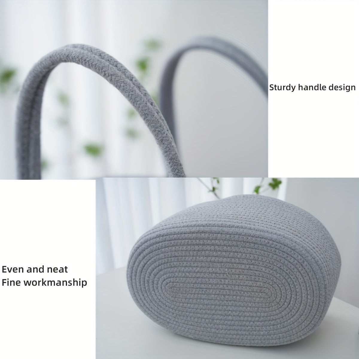 Geweven Opbergmand | 3 Compartimenten Draagbare Opbergmand | Fles- en Luier Organiser voor Moeder en Baby | Badkamer Opbergmand voor Zwembad Accessoires